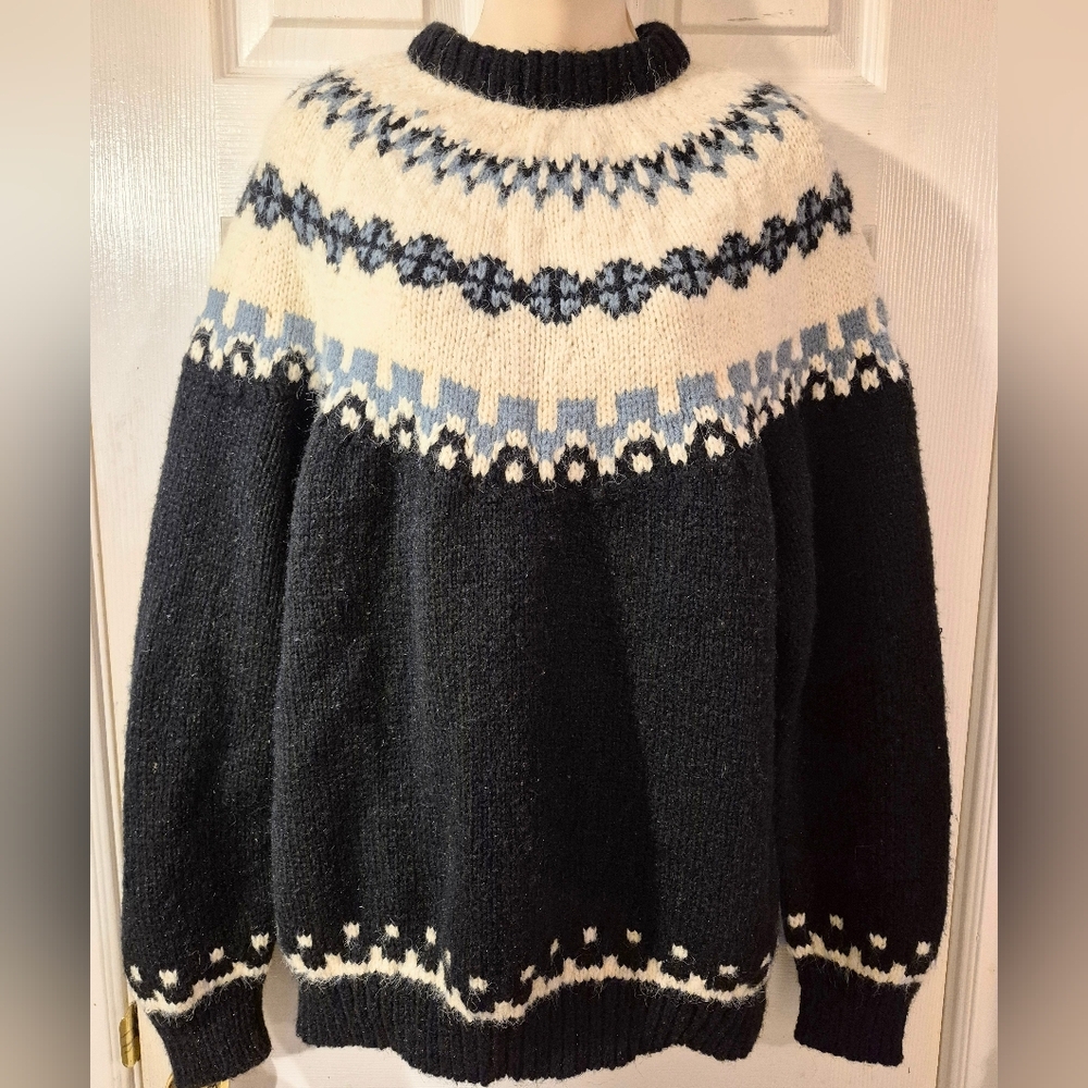 Portage Original Hand Knit Chunky Sweater Medium